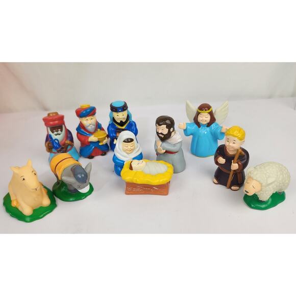 Zany Brainy Child’s First  Nativity Play Set Holy Family Animals Wisemen Angel - Picture 1 of 6